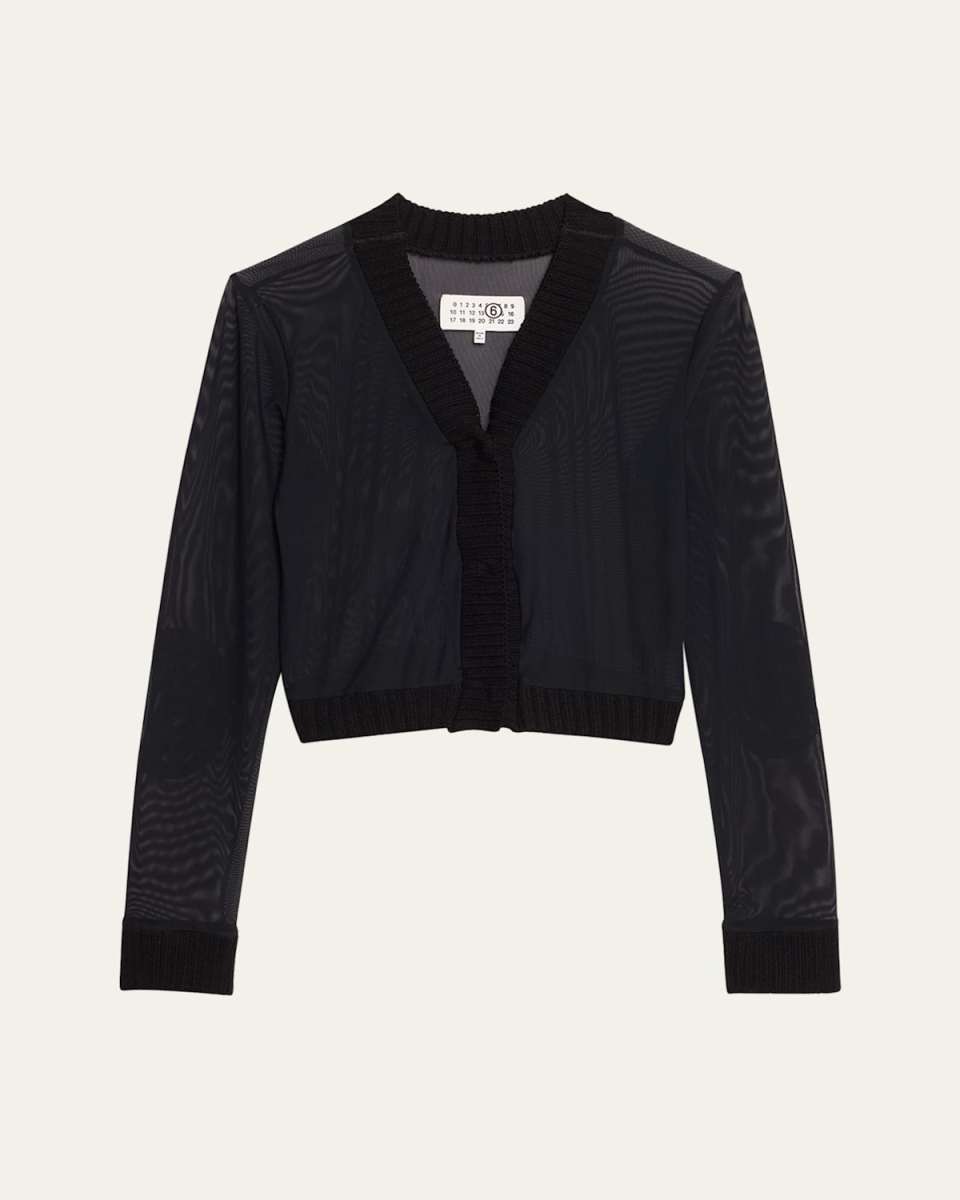 Mesh Long-Sleeve Top